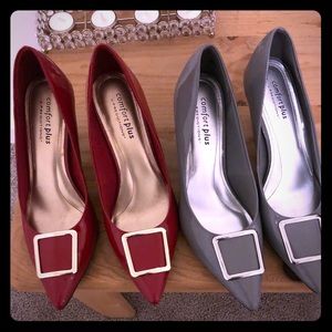 2 pairs for $20 Grey& Red Heels